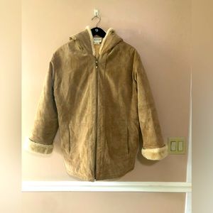 St. John’s washable suede coat . Size L